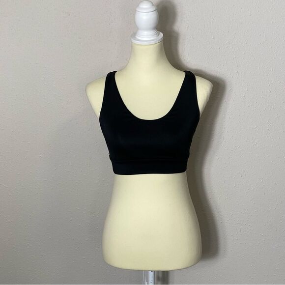 JoyLab Black Sports Bra W/Contrasting White Back Strap Women's Size XS - Picture 11 of 12
